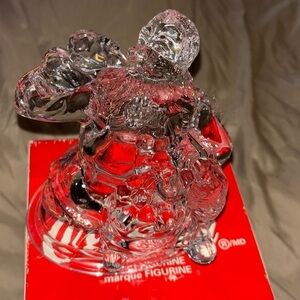 Vintage Coca-Cola lead crystal Santa figurine